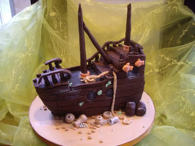 Piratenschiff Motivtorte: Claras Schiff