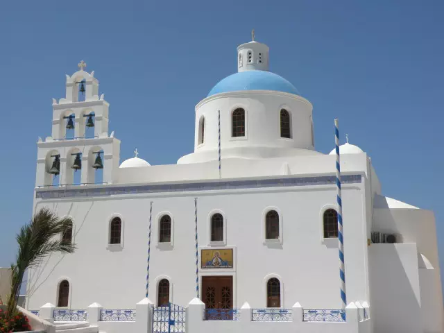 Kathedrale in Oia, Santorin