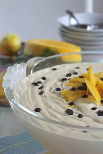 Mango-Sahne-Quark, schnelles Dessert
