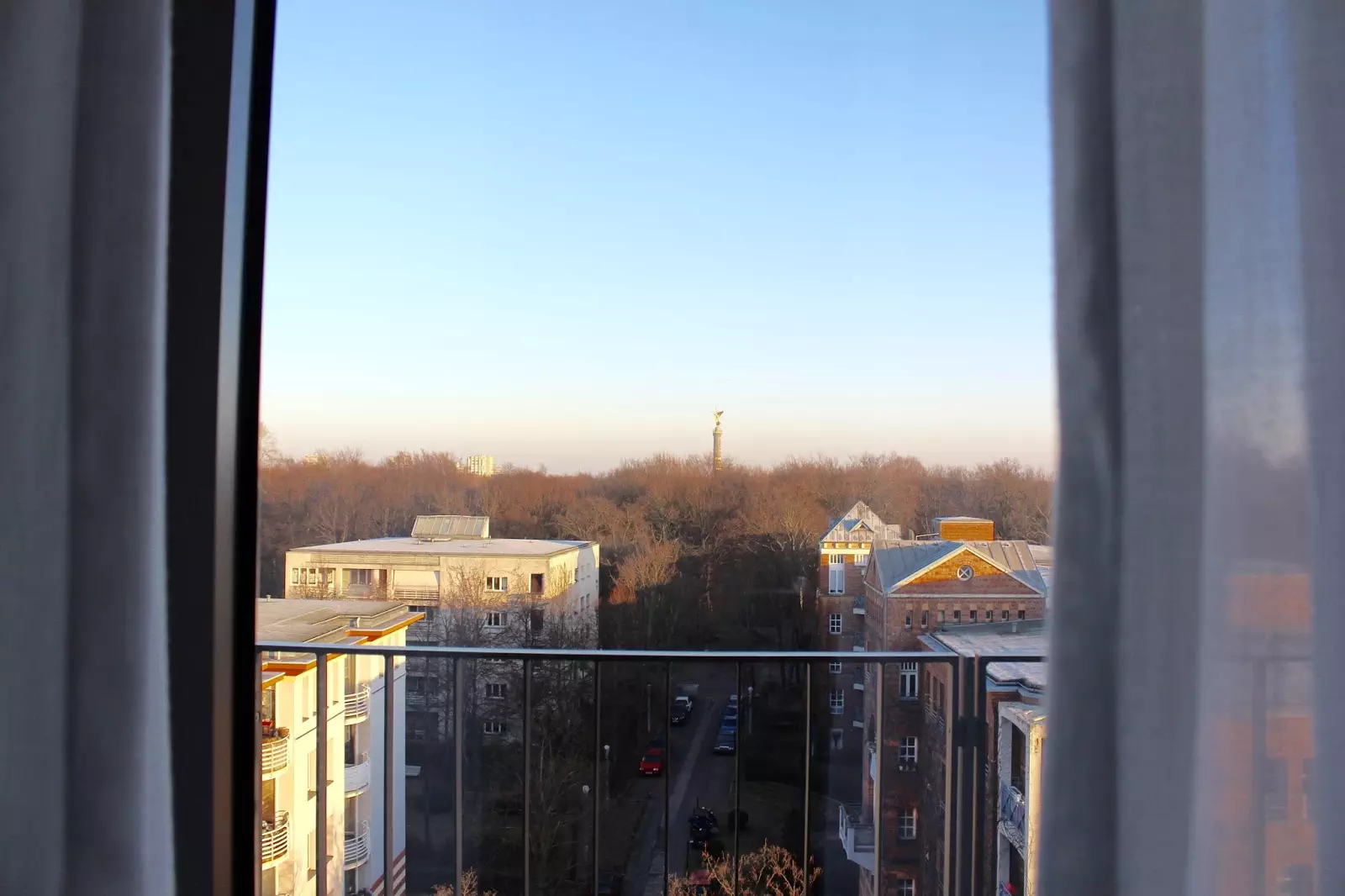 Ausblick auf den Tiergarten vom Hotel Pestana Berlin