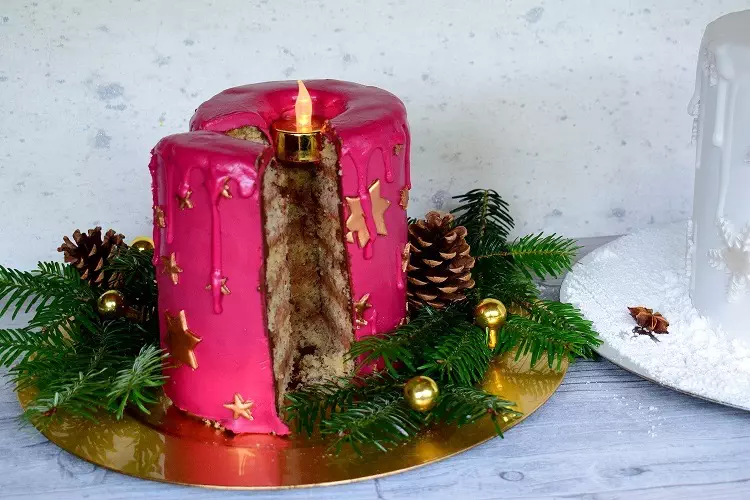 Motivtorte Kerze - Adventstorte von Purzel Cake