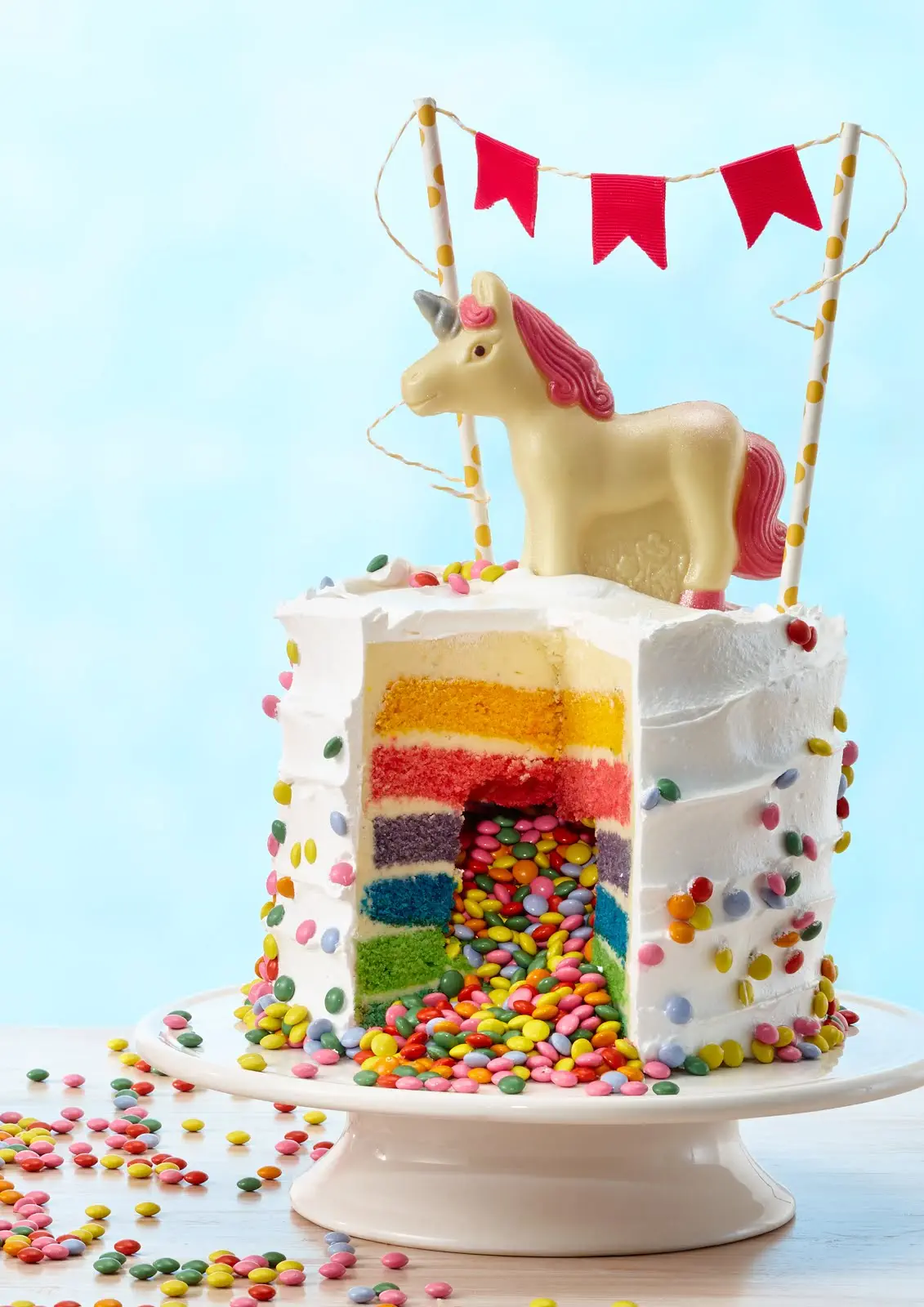 Einhorn-Torte mit Einhorn aus Schokolade von arko