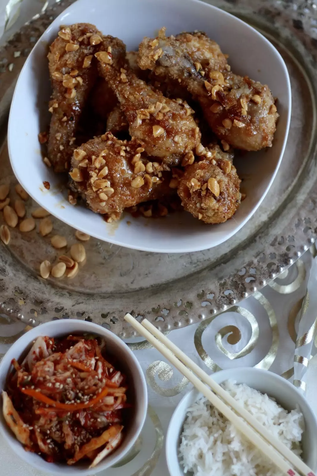Korean Fried Chicken - Koreanisches Dakgangjeong nach Maangchi