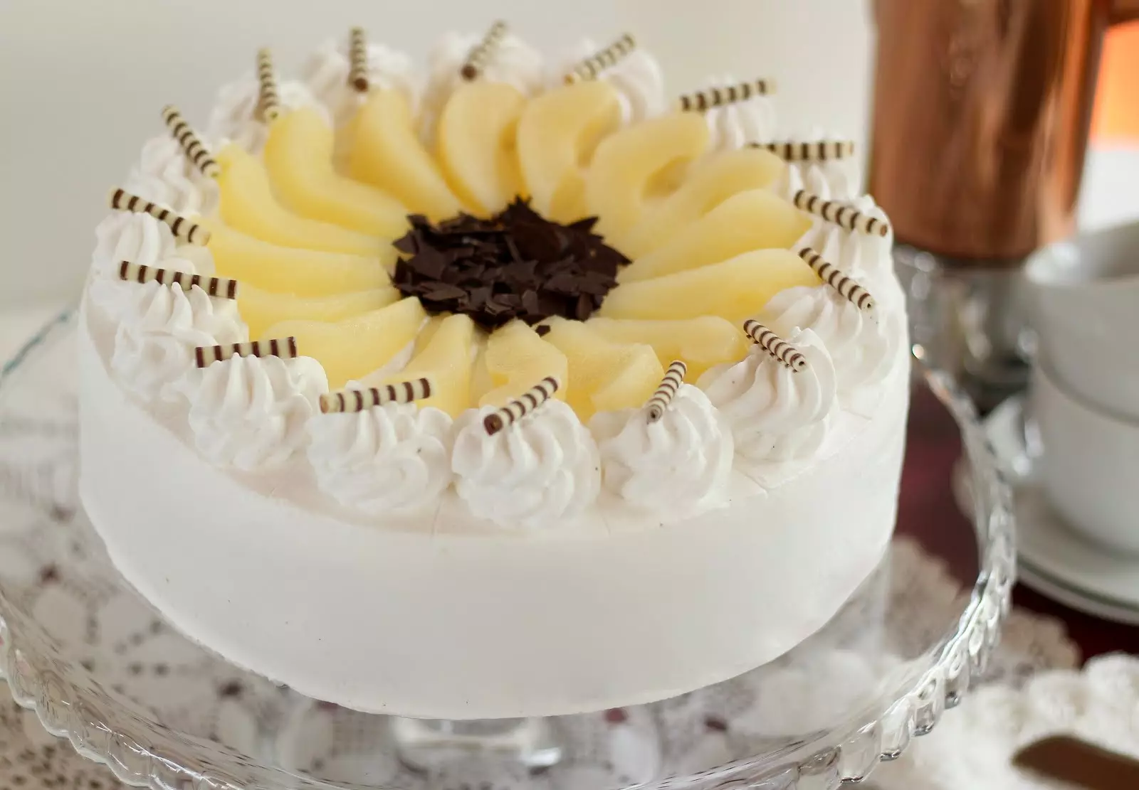 Traumhafte Birne-Helene-Torte | Torte mit Birnen und Schokolade | Rezept und Video von Sugarprincess