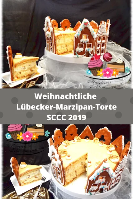 Lübecker Marzipantorte - Rezept und Video von Madeleines Schlemmerparadies | SCCC 2019: Türchen Nr. 13 | Gewinnspiel