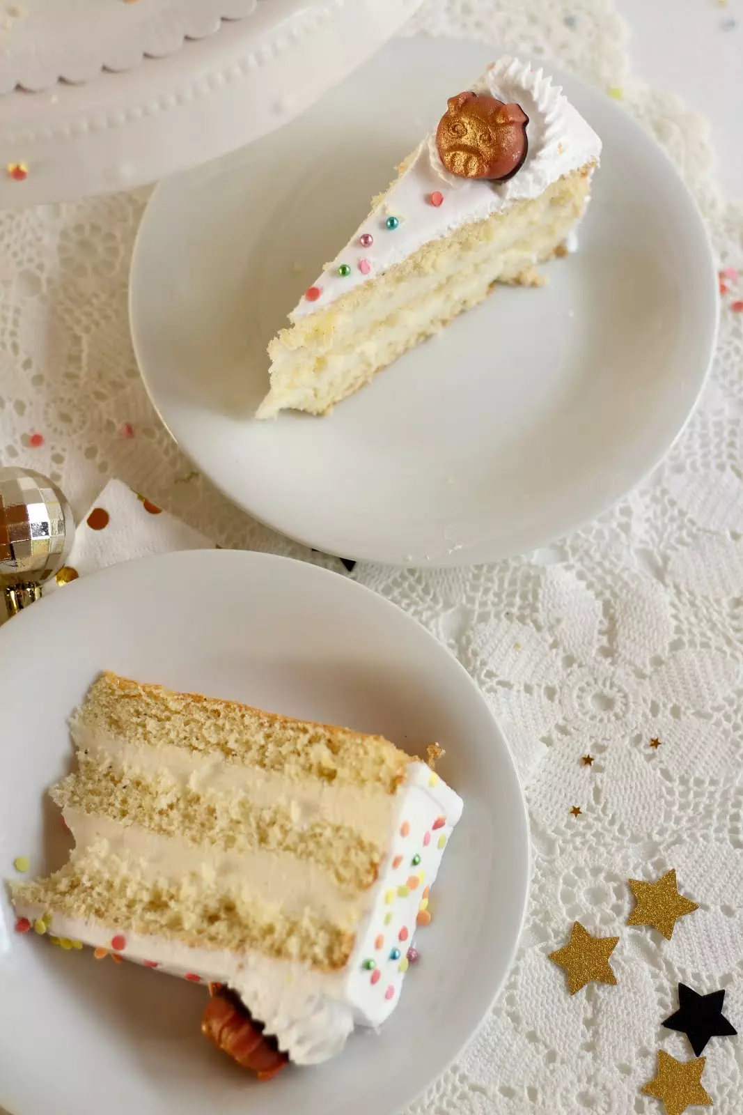 Super leckere Silvester Torte mit Sektcreme - Rezept und Video von Sugarprincess | SCCC 2019: Türchen Nr. 22 | Gewinnspiel
