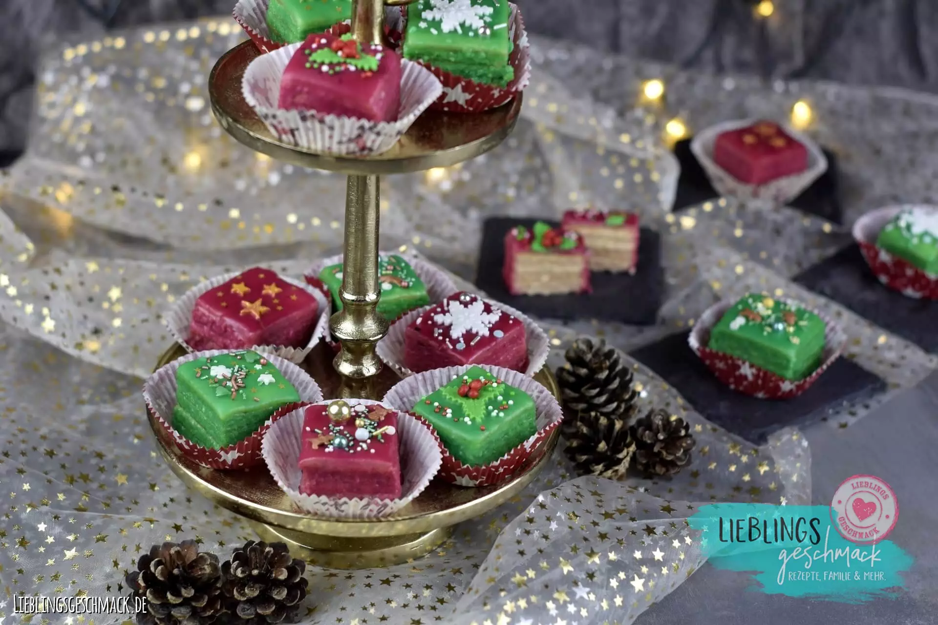 Weihnachtliche Petits-Fours – Rezept und Video von Lieblingsgeschmack | SCCC 2020: Türchen Nr. 18 | Gewinnspiel