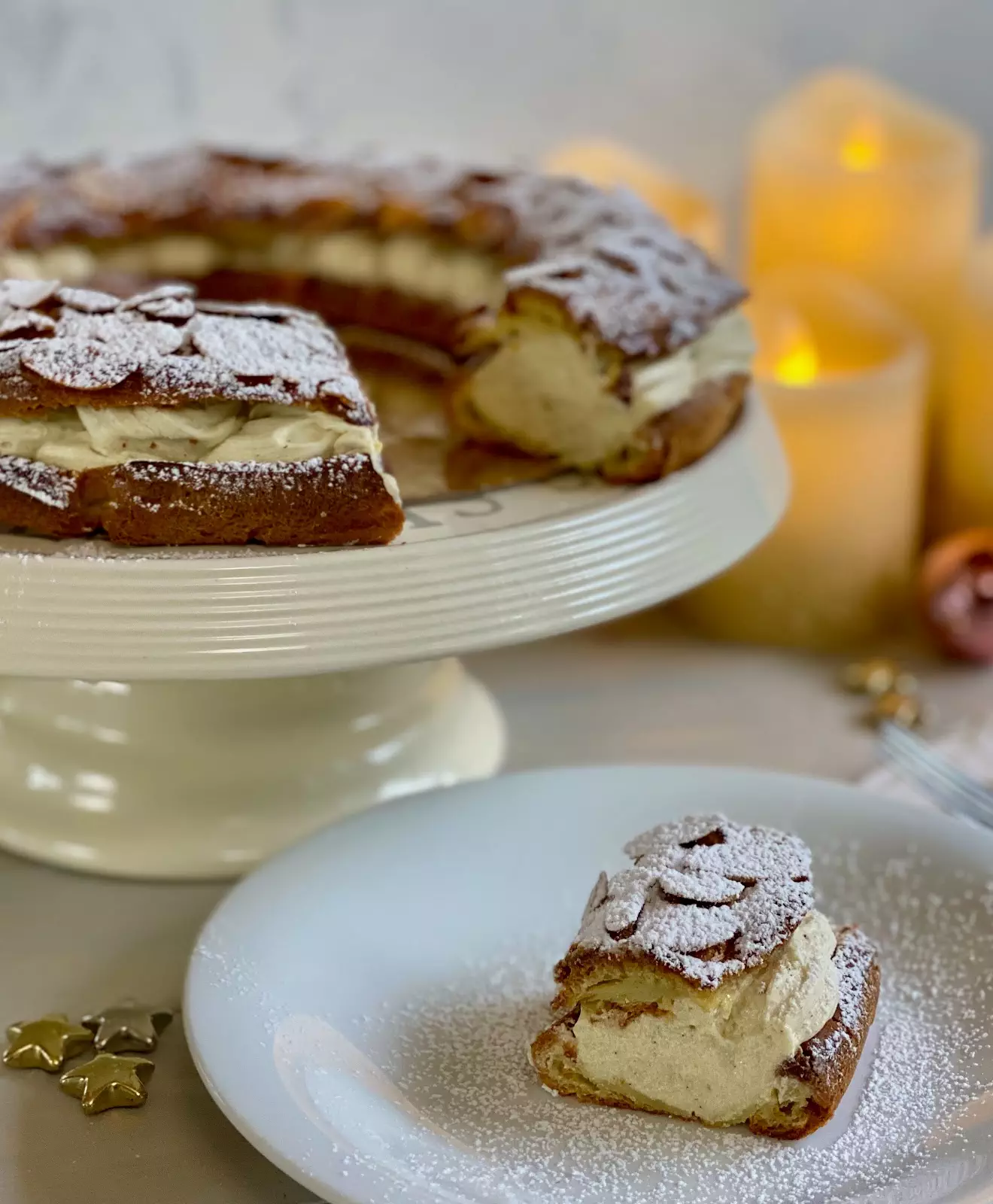 Himmlisches Paris-Brest Dessert! Windbeuteltorte mit Pudding-Buttercreme: Rezept und Video von Sugarprincess | SCCC 2021: Türchen Nr. 19 | Gewinnspiel