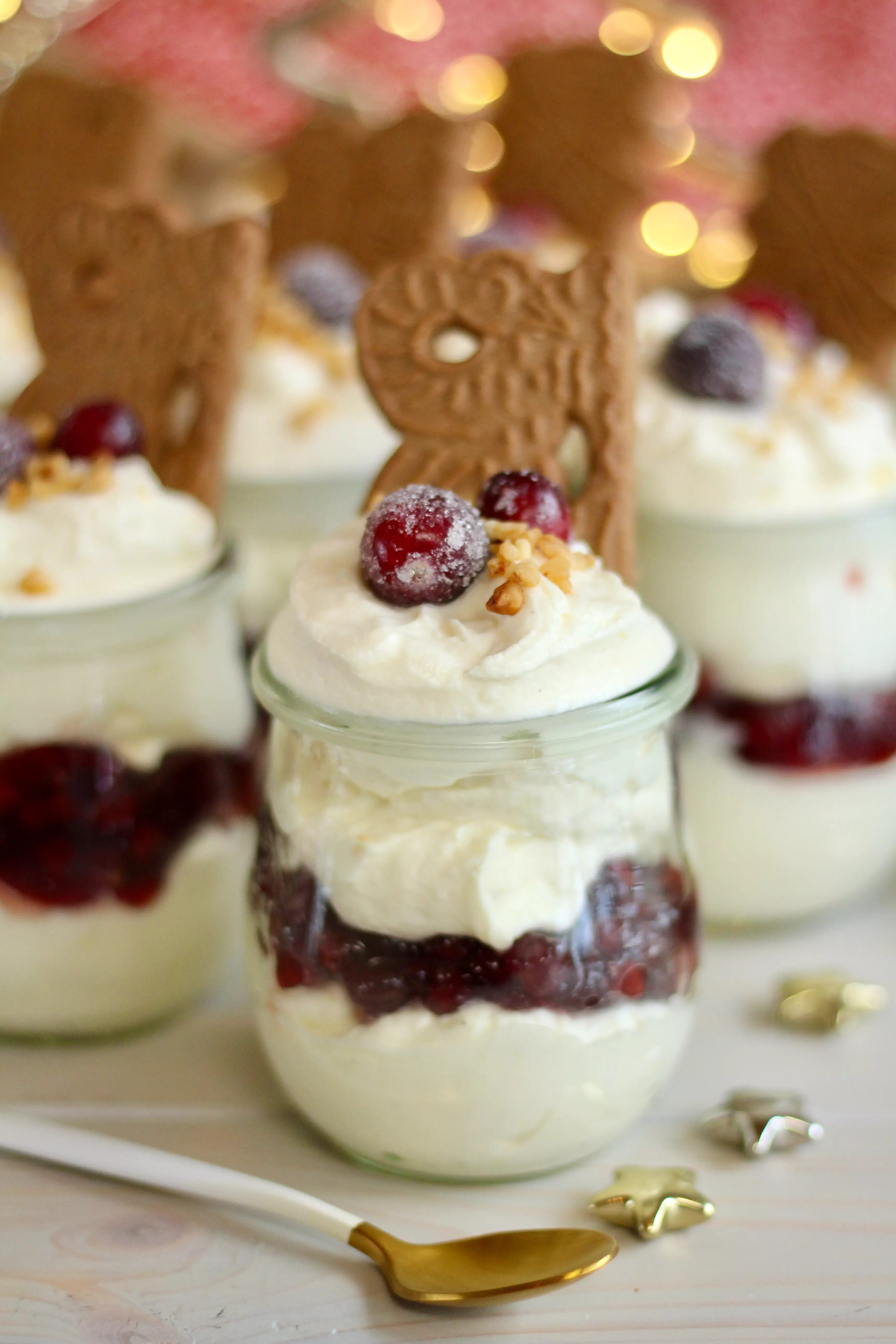 "Süße Sünde"-Dessert mit gezuckerten Cranberries | Rezept von Sugarprincess | SCCC 2022 mit Gewinnspiel: Türchen Nr. 22