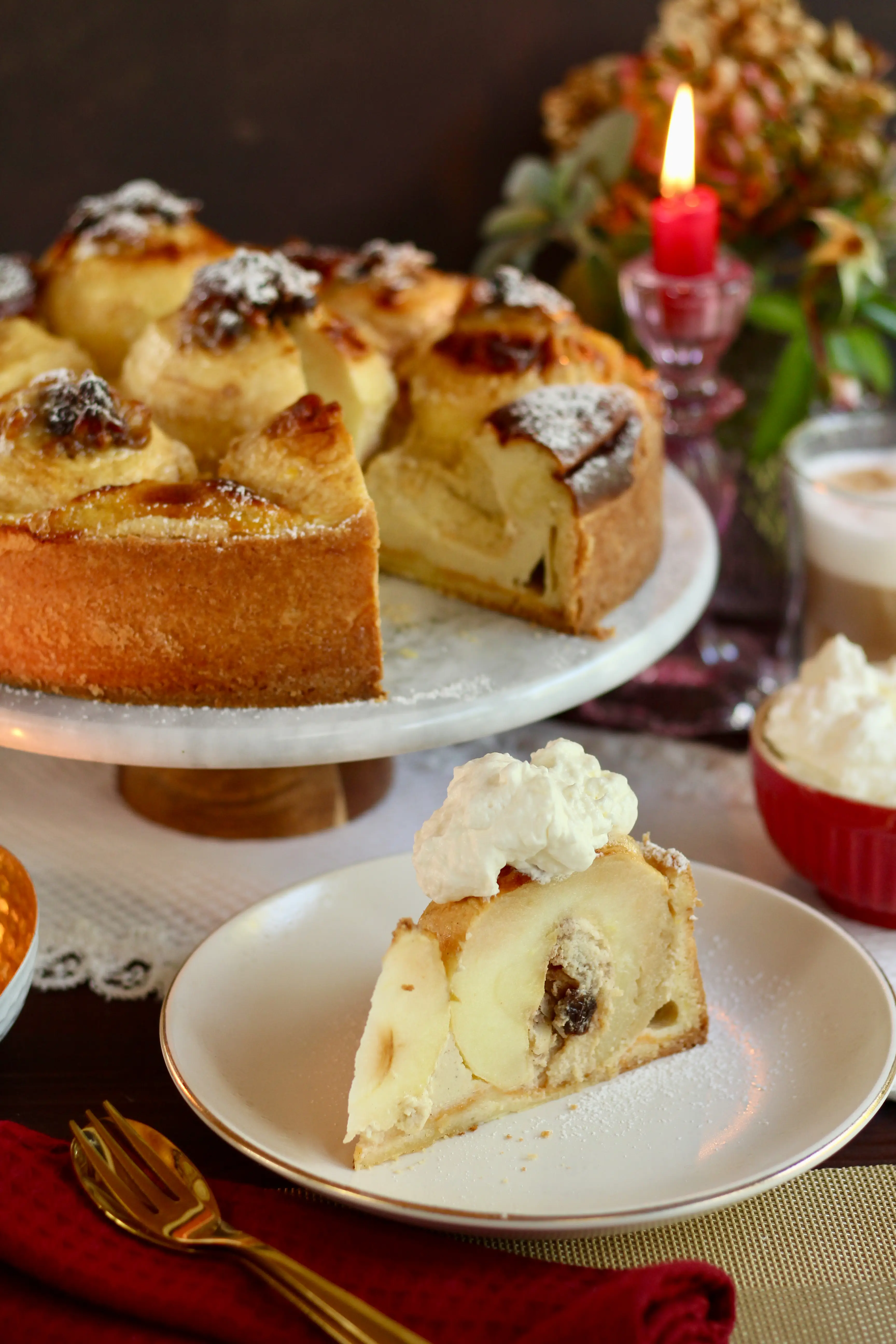 Seelenwärmenden Bratapfelkuchen mit Vanille und Zimt backen! Rezept und Video von SUGARPRINCESS