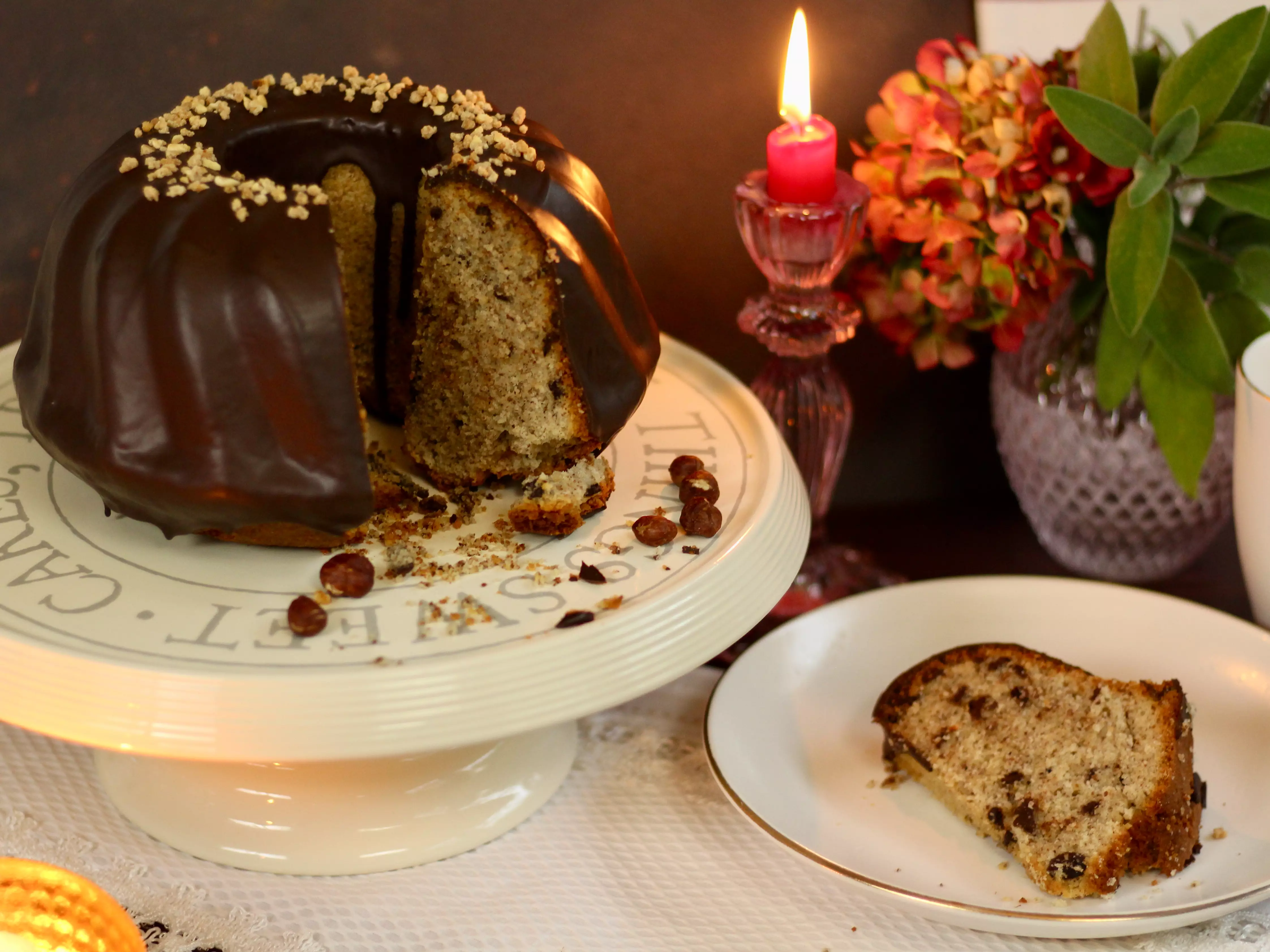 Der beste Nusskuchen mit Schoko, den ich kenne! Nusskuchen backen mit ...