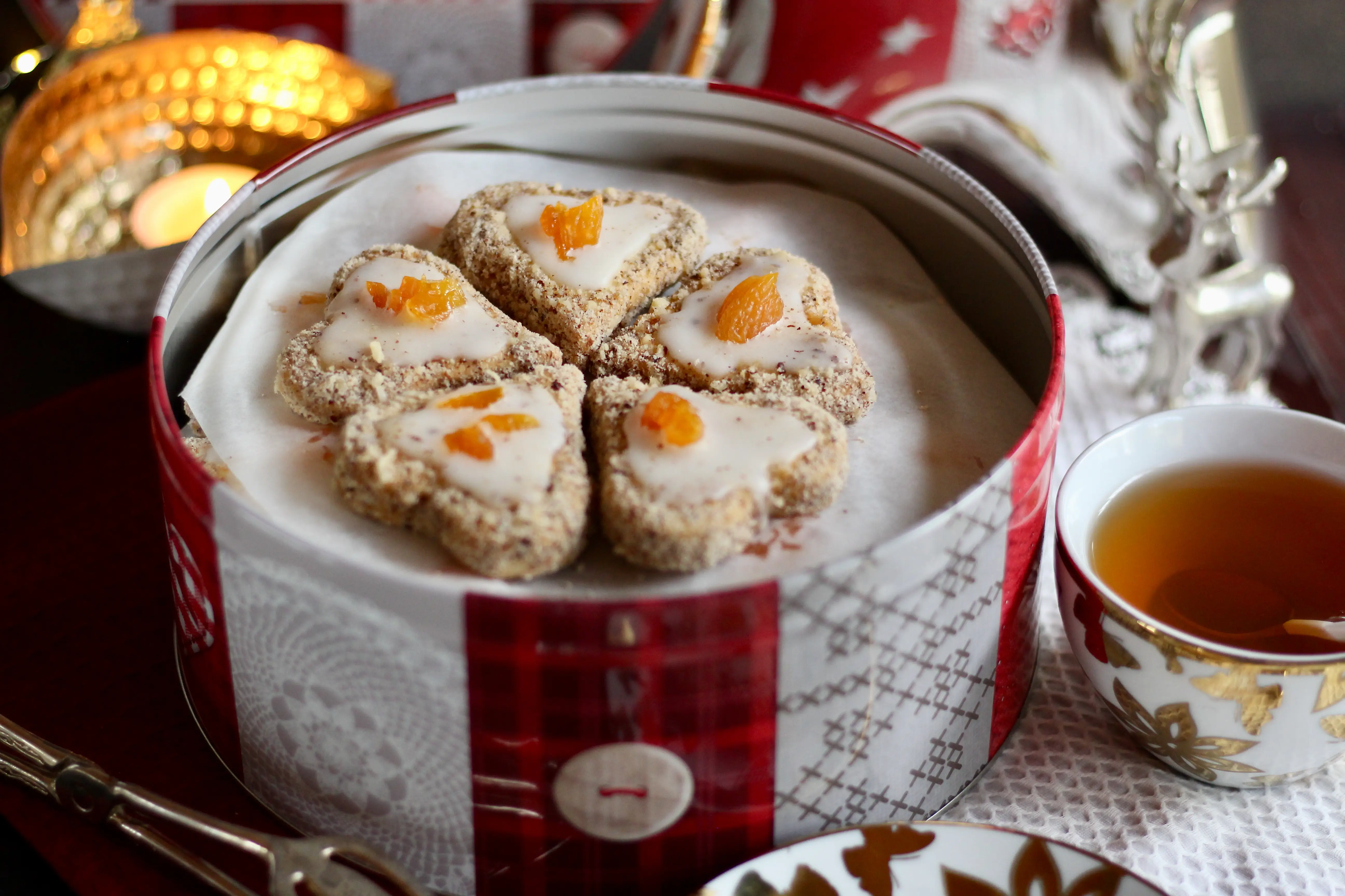 Haselnuss-Aprikosen-Herzen backen! 💝 Plätzchen für die ...