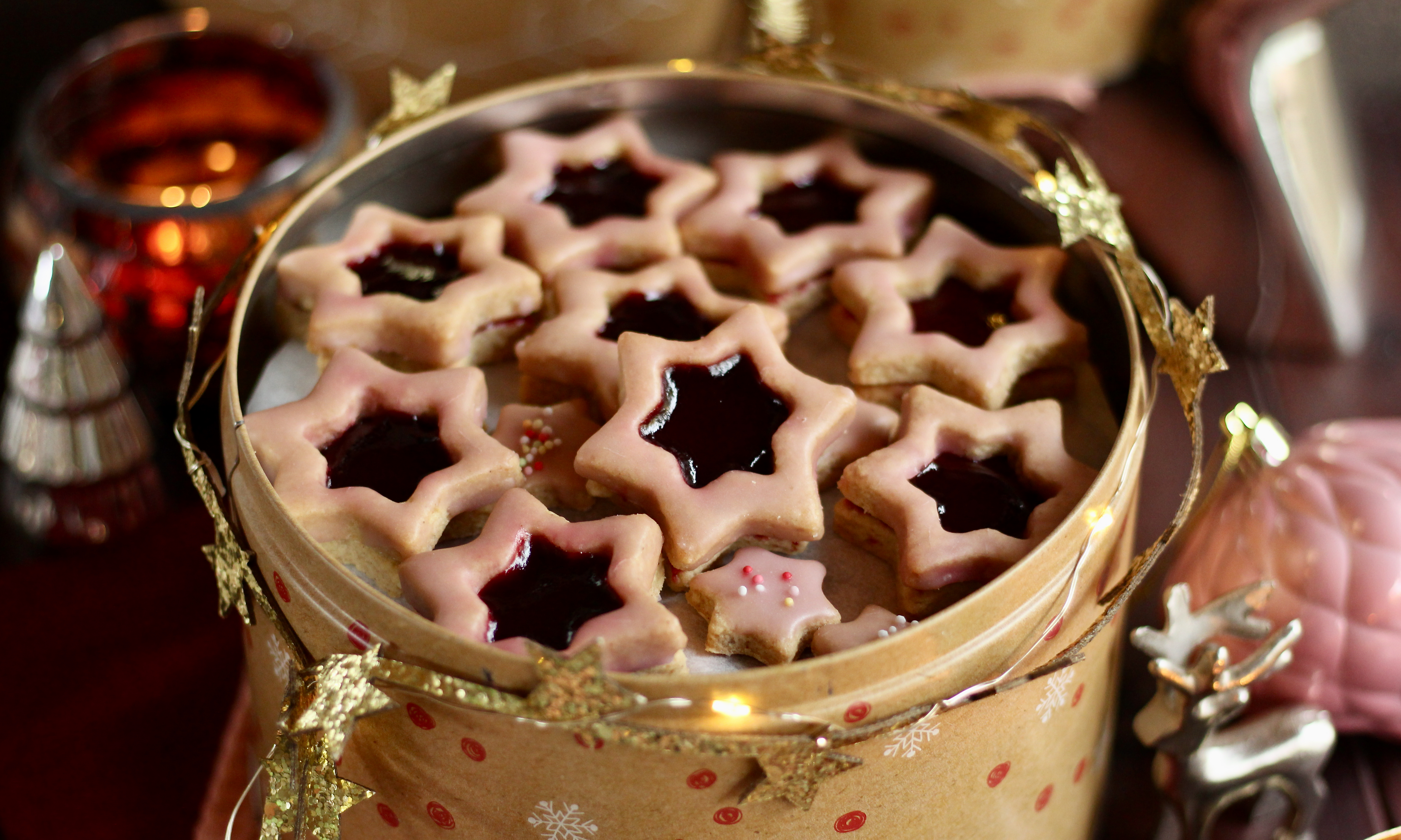 Zauberhafte Linzer-Punsch-Sterne! Rezept mit Gewinnspiel 🍀 Plätzchen ...