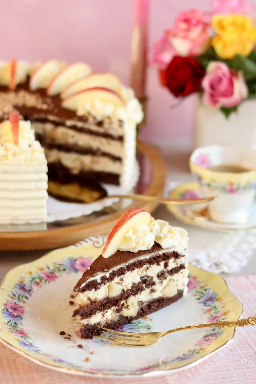 Winterapfeltorte mit Schokobiskuit backen - Eine süße Versuchung ...